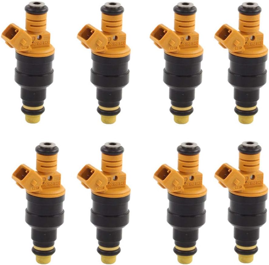 8pcs Fuel Injectors for Ford F150 F250 F350 E150 E250 E350 Mustang Expedition Excursion Crown Victoria Bronco Econoline Lincoln 4.6 5.0 5.4 5.8 V8 4 Holes