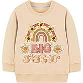 Ohokama Promoted to Big Sister Sweatshirt for Toddler Baby Girls Announcement T-Shirt Fall Long Sleeve Sibling Matching
