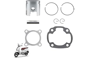 New Olym 70cc Piston Rings 47mm/1.85" 10mm/0.39” Pin Bearing Fit for Jog 2-Stroke Scooter ATV Moped Motor