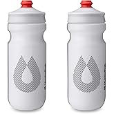 HydraPak Breakaway Surge Lightweight Bike Water Bottle 2-Pack (20oz, 25oz, 30oz) - High Flow, Cycling & Sports Squeeze Bottle
