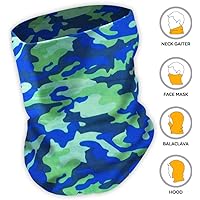 Tough Headband UV Face Mask - Neck Gaiter for Dust & Sun Protection - Face Cover/Scarf for Fishing, Hiking, Cycling & ATV Riding - UPF 30 Breathable Summer Balaclava