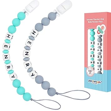 personalized pacifier clip boy