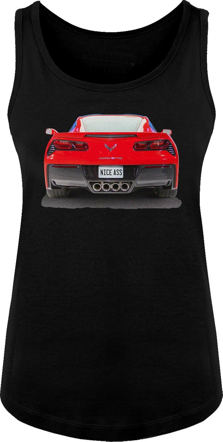 BSW Women's Nice Ass 2014 Chevrolet Corvette C7 V8 Muscle Car Tank