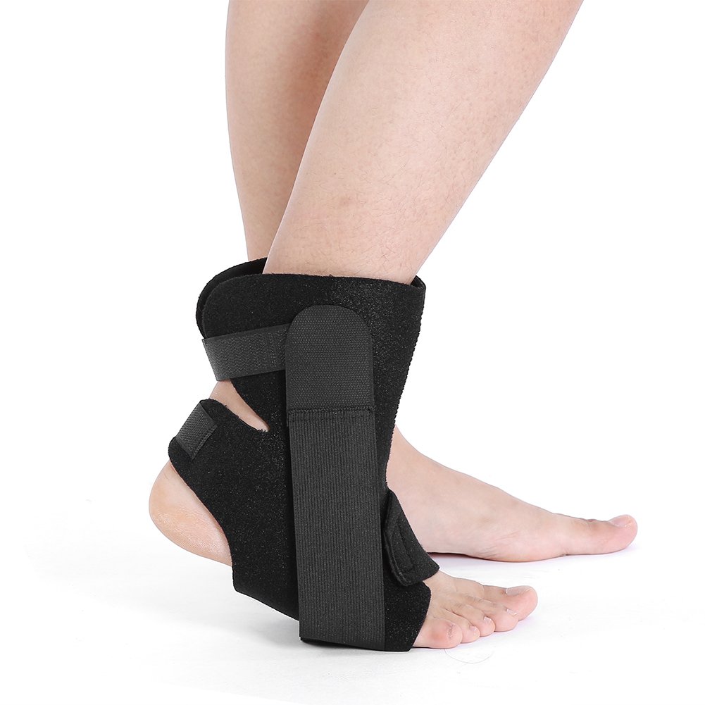 Plantar Fasciitis Splint Protector, One Size Adjustable Plantar Dorsal Support Brace Night Splint Supports Elastic Achilles Tendon Drop Foot Protector Orthosis : Beauty