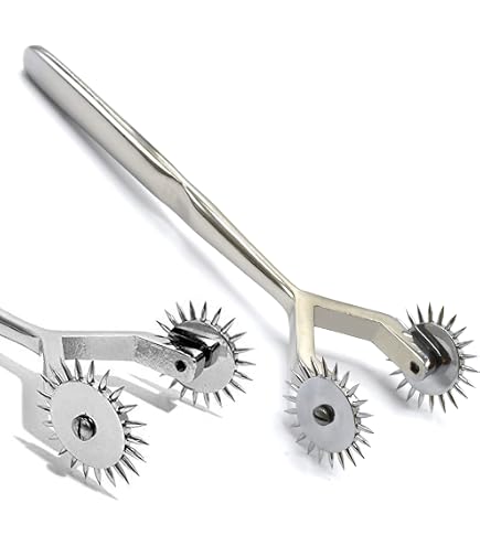 AAProTools 1 Piece Rainbow Color Wartenberg Wheel 7 Head Wartenberg Pinwheel Skin Sensation Diagnostic For Couples