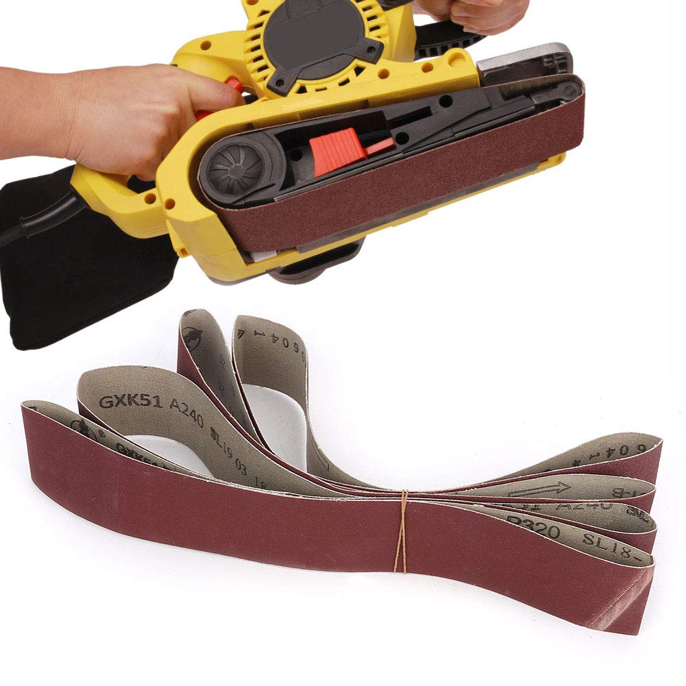 10PCS Sanding Belt 27x2 inch,150 180 240 240 320 Grit,Sander Grinder