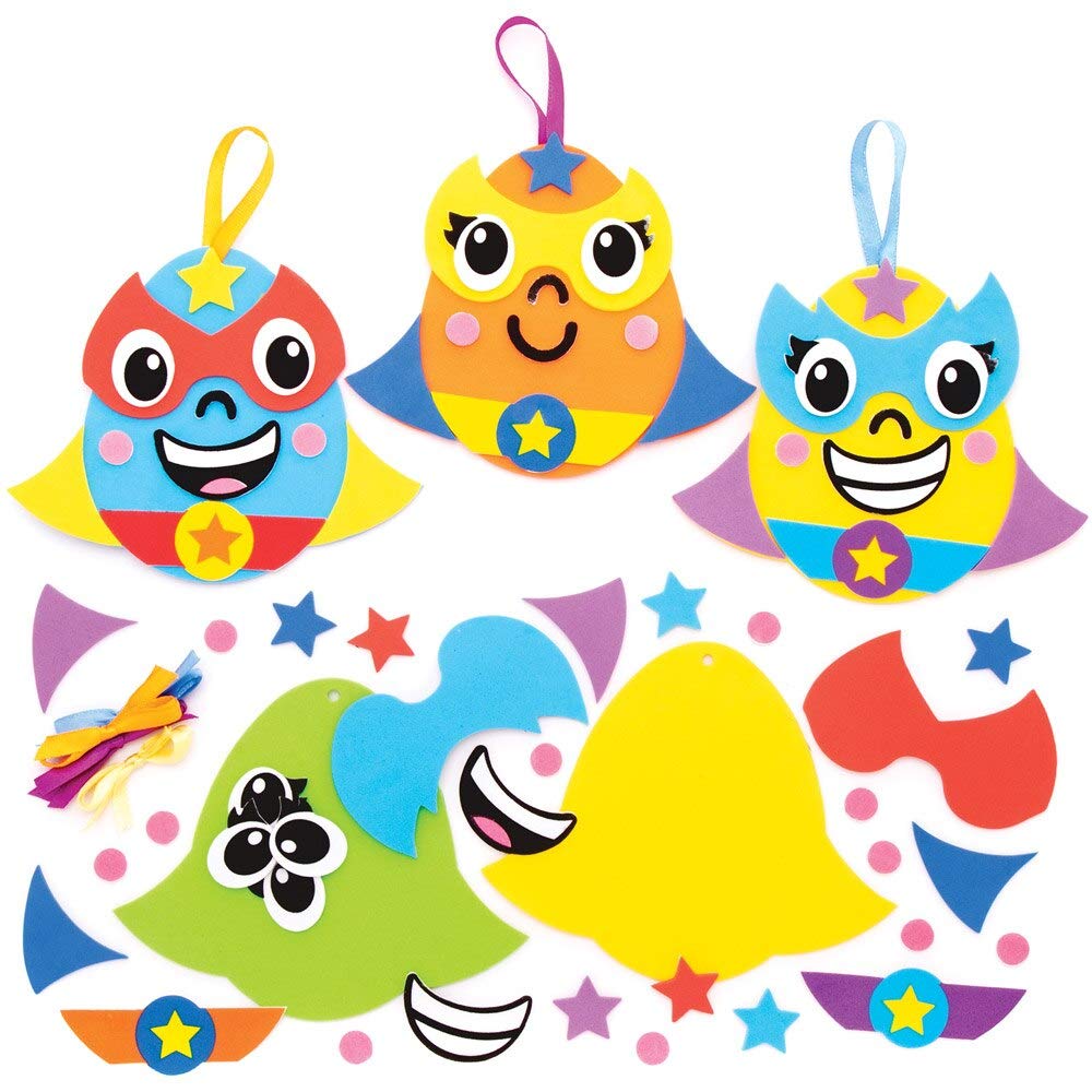 Baker Ross Hero Easter Egg Mix & Match Magnets - Pack of 8, Easter Crafts for Kids (AT461)