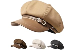 Busnos Newsboy Hats and Caps Women's Octagonal Hat Beret Women Trendy Cute Dress Hats Fall Ladies Coraline Hat Fashion