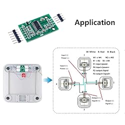 Stemedu 5PCS HX711 Load Cell Amplifier A/D 24 Bits