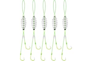 Dyxssm Spring Bait Cage Trap Fishing Hooks, Drum Spring Feeder Carp Fishing Baits Hook