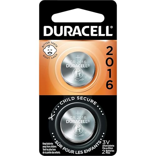 Duracell - 2016 3V Lithium Coin Battery - With Bitter Coating - 2 Count (4332793635)