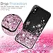 LeYi for Pradory Moving Quicksand Cute Clear TPU Bumper Protective Phone Cover Case for iPhone Xs/Xs,iPhone X (5.8 Inch) Rose Gold