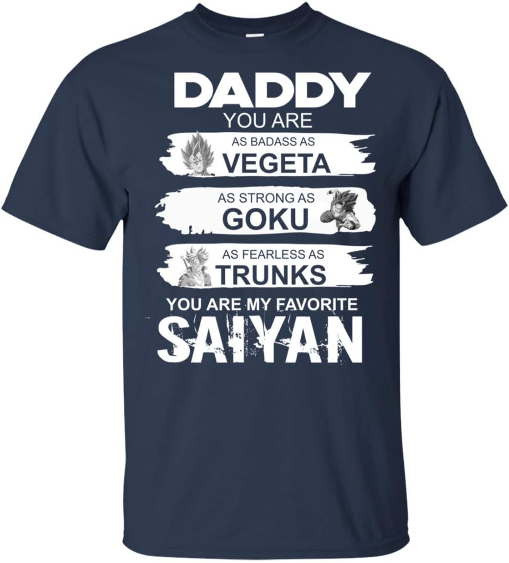 Daddy You're My Favorite Super Saiyan T Shirt Gift for Father's Day Dragonball z Fans