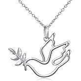 S925 Sterling Silver Jewelry Animal in Heart Pendant Necklace 18 inches