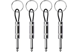 Gluutoyashop 4Pcs Guitar Plug Keychain for Marshall amp Key Holder, for Fender Jack Holder,for marshall jack key holder