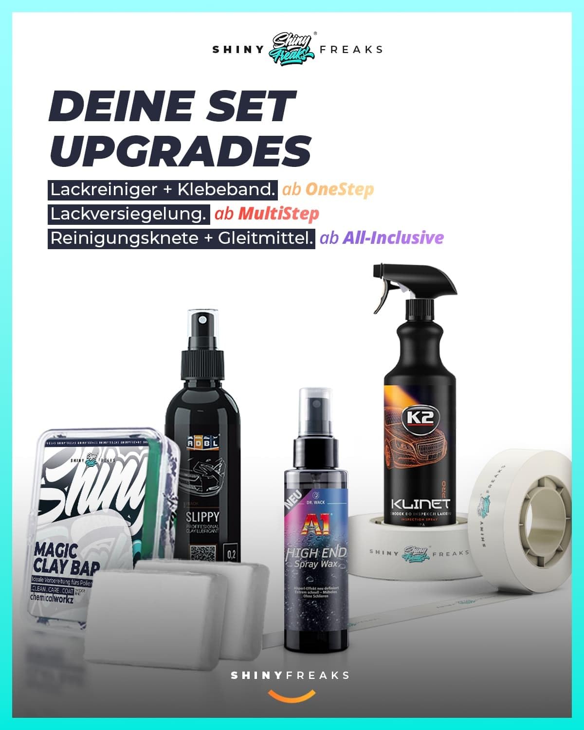 Poliermaschinen Set: chemicalworkz DA9 Exzenter Poliermaschine + Sonax Politur Set + Royal Pads Premium Polierpads + Dr. Wack Versiegelung für Lack + Zubehör | 20-teilig 4