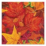Beistle Fall Leaf Luncheon Napkins (48 Pack), Multicolor