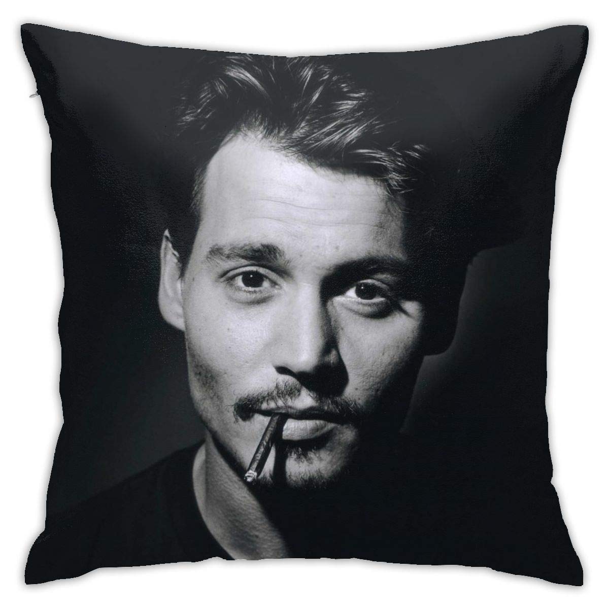XINPULONG Johnny-Depp Pillow Case Generalduty Casual Multicoloured Pillowcase Size 18 X 18 Inch
