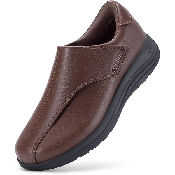 Women's EasyTop Deluxe FitVille Extra Wide Diabetic Leather Shoes