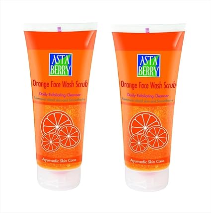 orange scrub face wash
