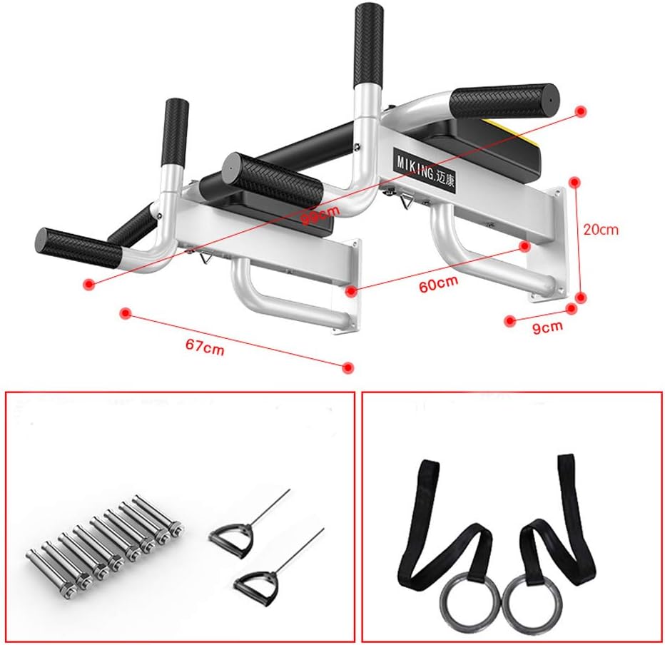 LHY Pull up Bar Chin up Station Wall Mounted Home Gym Exercise Workout Strength Training Equipment