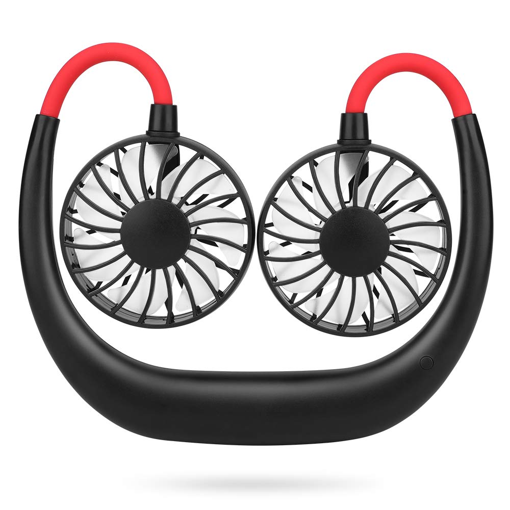 Simpeak Usb Fan Portable Hand Free Necklace Fan Black Amazon.co.uk Electronics