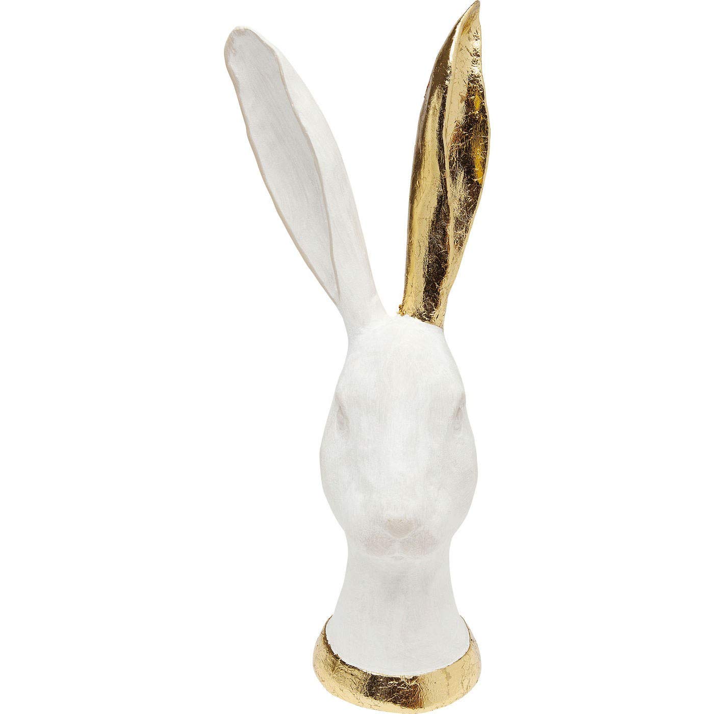 Kare 30 cm Rabbit Head Decoration, White and Gold, white/gold