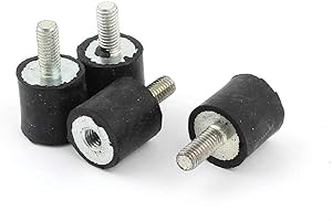 RANIT 4pcs M5 Male Female Anti Vibration Rubber Mounts Isolators 15mm x 15mm