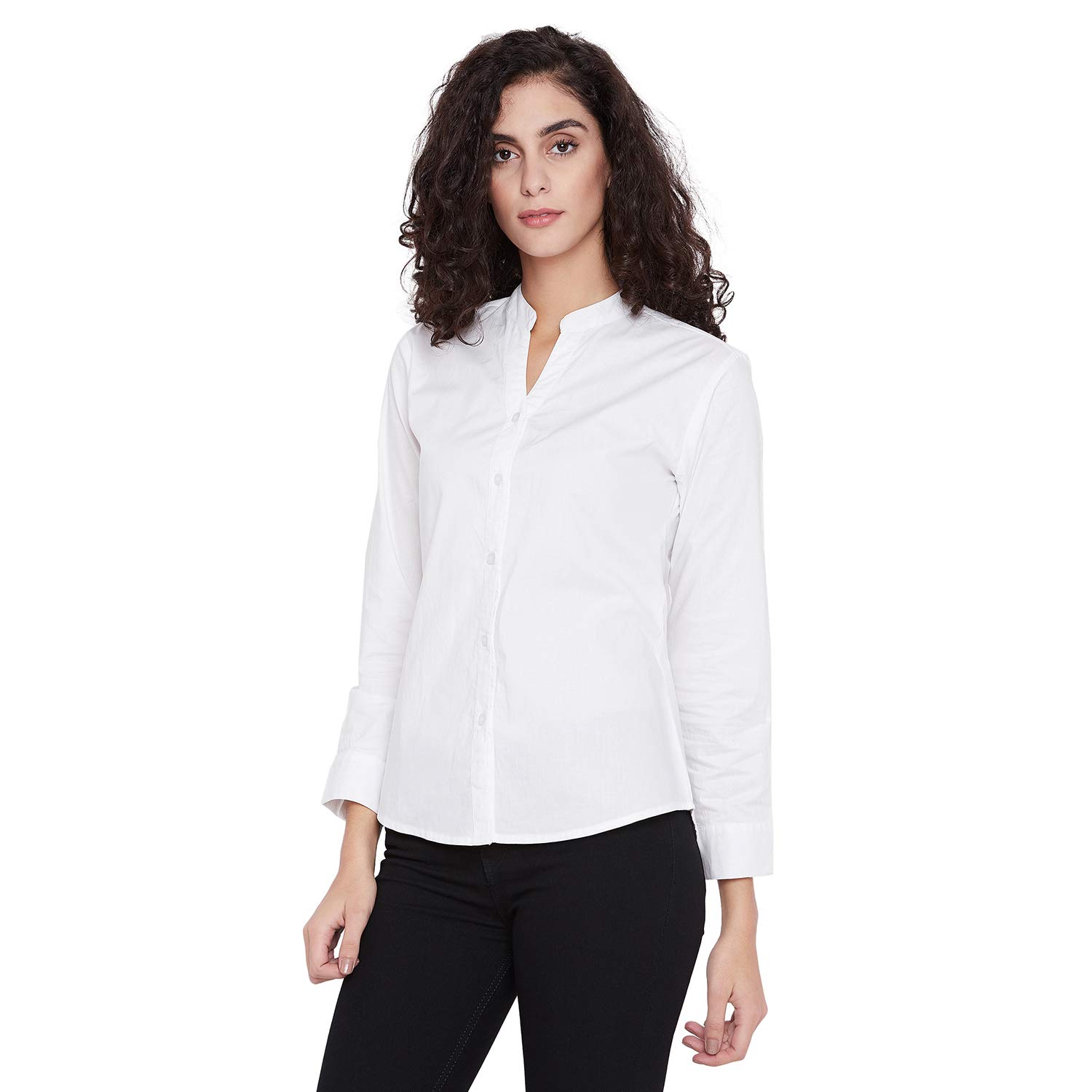 chinese collar formal shirts for ladies