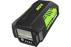 OHYES BAT 7500mAh Extend Capacity Replacement for Ryobi 40V Battery Compatible with Ryobi 40 Volt Lithium Battery OP4026 OP40601 OP4050A OP4040 OP4030 OP4050 Compatible with 40V Cordless Power Tool(Green)