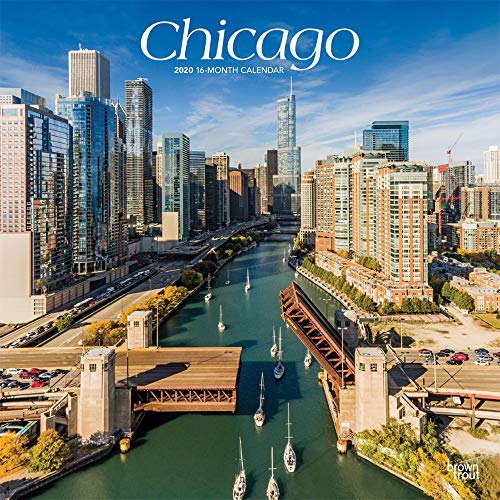 Chicago 2020 12 x 12 Inch Monthly Square Wall Calendar, USA United States of America Illinois Midwes by 