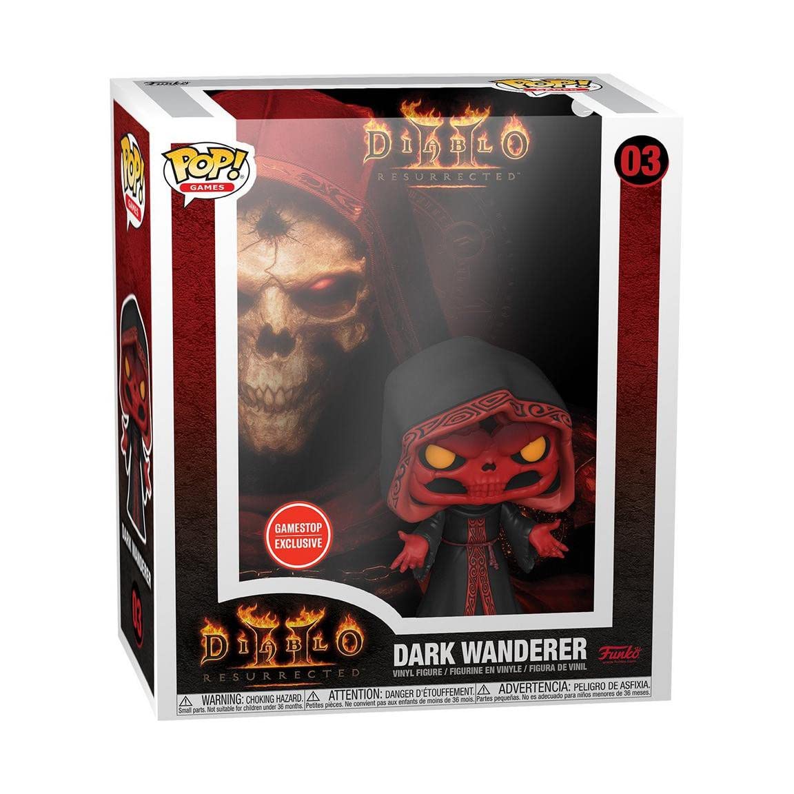 Funko Pop Diablo 2 Resurected Dark Wanderer #03 Pop Exclusive Edition - Glow in the Dark Pop Figure