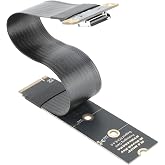 OwlTree M.2 NVME Pcie to OCuLink SFF-8612 Adapter, PCIe 4.0 x4 64Gbps to OCuLink SFF-8611 4i Host Adapter for eGPU GPU and M.2 NGFF SSD 2230 2242 2260 2280 (5.9inch)