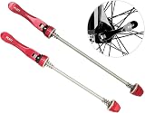 PLATT Bike Quick Release Skewers Front Rear 100mm 135mm Red Pair view 4