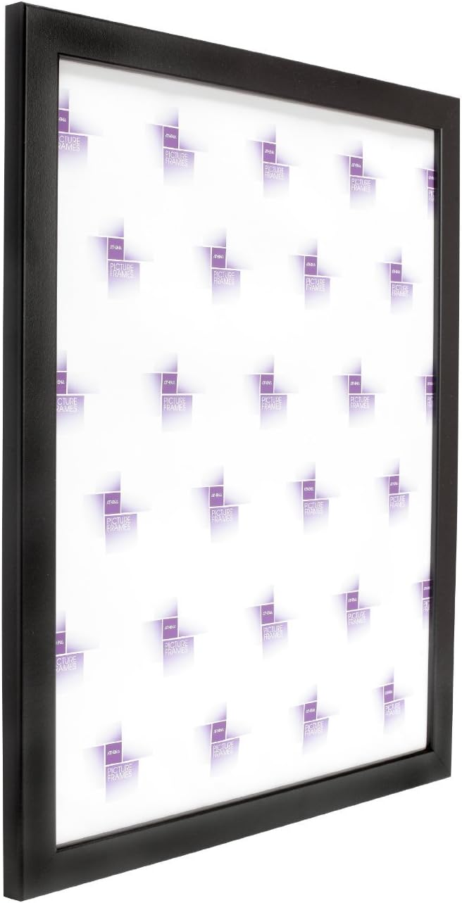 Athena Gloss Black Picture Frame, A2 Size, 59.4 x 42 cm,