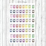 Prescription bottles planner/calendar stickers and accessories. Sized to fit most planners. Half sheet size 4.5