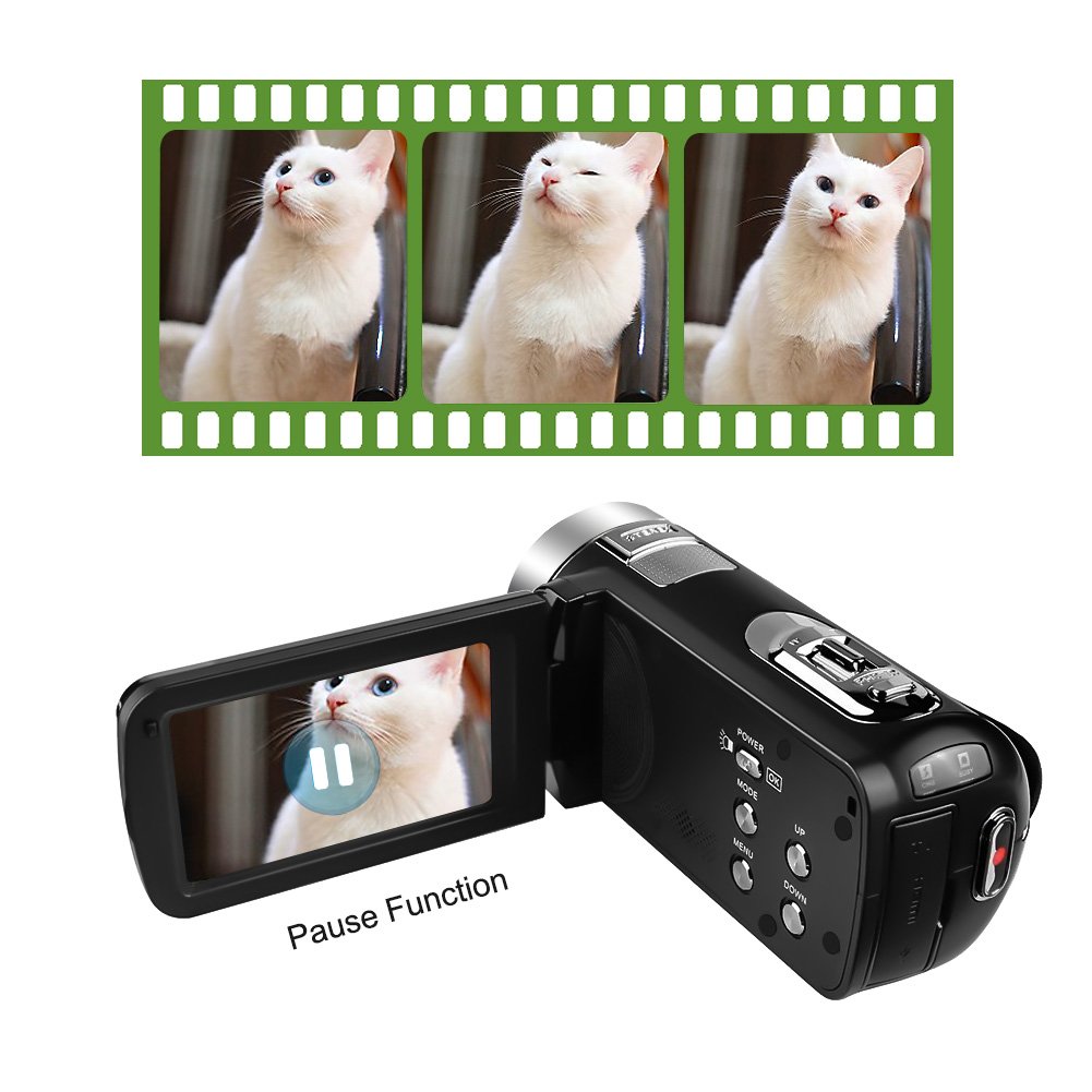 Videokamera Full-HD Camcorder 1080p 24 Megapixel-Digitalkamera fur Standbilder
