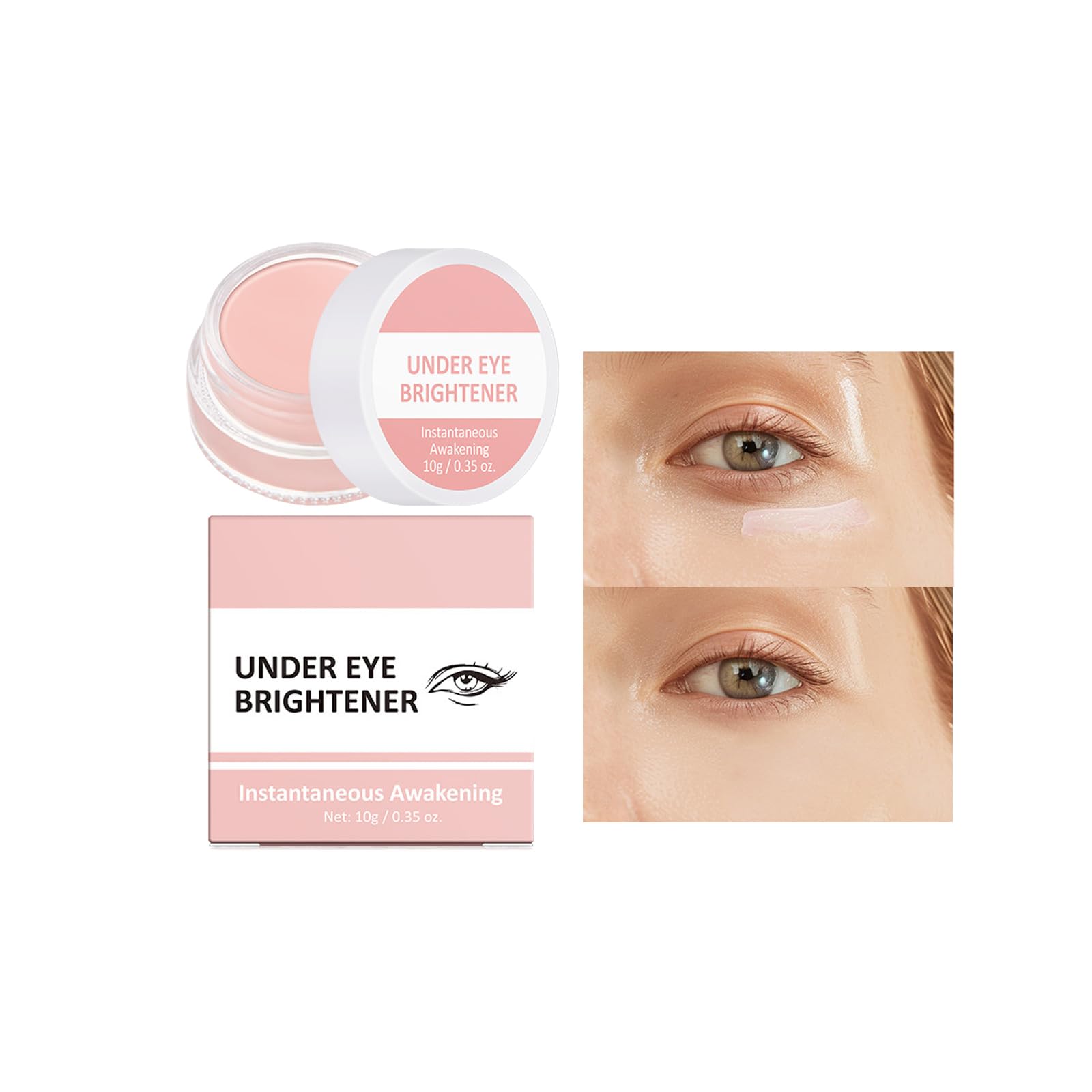 Under Eye Brightener Concealer Eye Concealer for Dark Circles, Colour-Correcting Brightener Full Coverage Under For Reducing Appearance Of Dark Circles