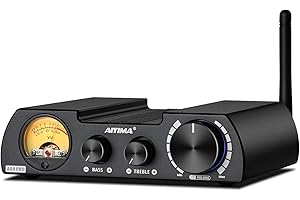 AIYIMA A08 PRO TPA3255 Power Amplifier Bluetooth 5.1 with UV Meter 300W+300W HiFi Class D Stereo Digital Audio Amp 2.0 Channe