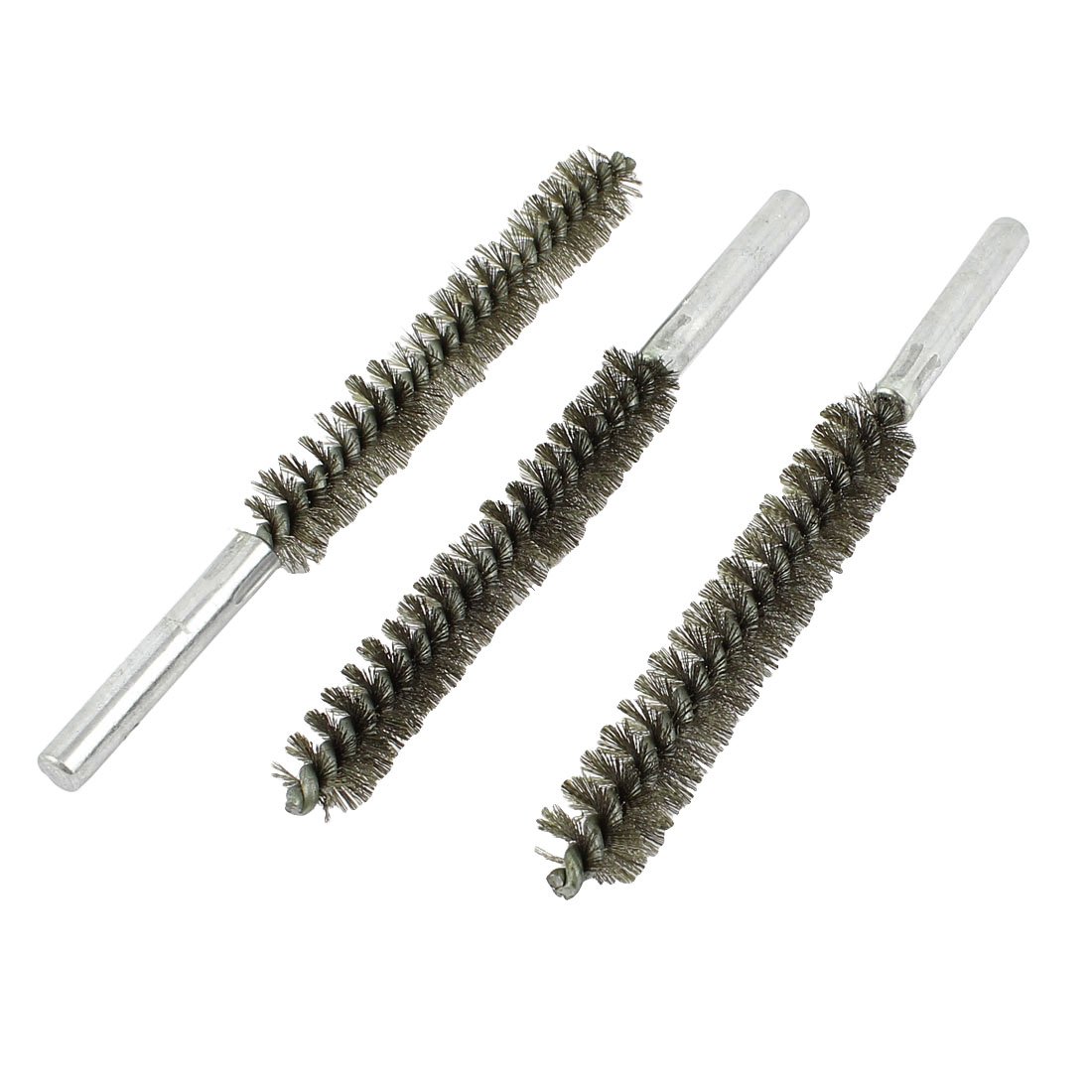 Sourcingmap 16cm Long 15mm Diameter Stainless Steel Wire Tube Cleaning Brush 3 Pcs
