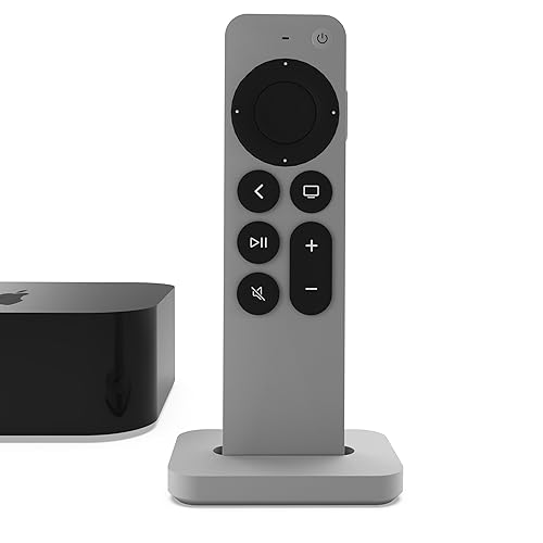 ICONIT Aluminum Remote Stand for Apple TV 4K 2022/2021/4th/3rd/2nd Gen  Remotes Removable Adhesive Micro Su