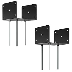 FMhotu 6x6 Concrete Post Base(2 PCS), Deck Post