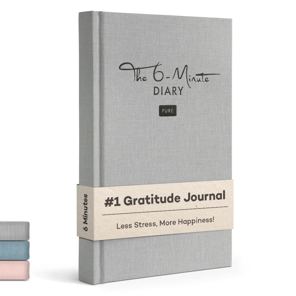 UrBestSelf 6-Minute Diary Pure – 3-Million-Copy Gratitude Journal for Women & Men – Guided Mental Health Journal Based on Positive Psychology – Daily Manifestation Journal for Self-Care & Mindfulness