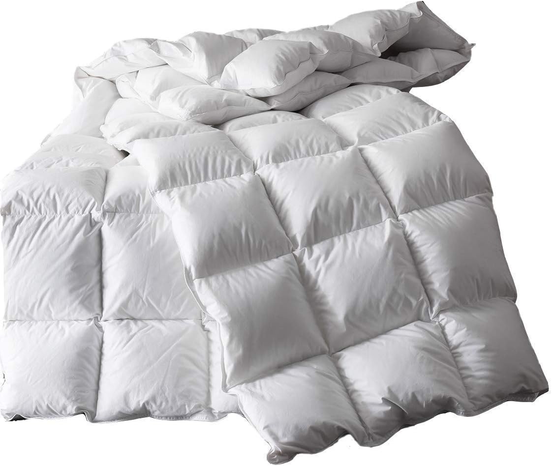 Cosydown Down Comforter,All Season Goose Down Comforter,Queen Duvet Insert 1200 Thread Count 750+ Fill Power 100% Egyptian Cotton (King)