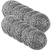 DIY House Stainless Steel Scourers Sponges Scrubbers,12 Pack Extra Large Metal Scouring Pads Tackling for Tough Cleaning Jobs.