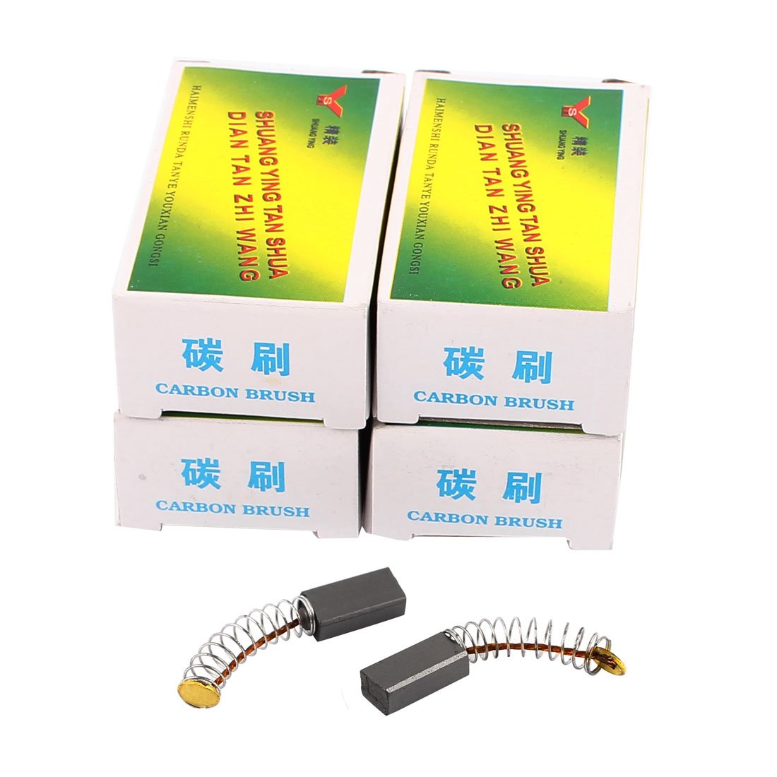 Sourcingmap 5 Pairs Electric Drill 12mm x 6.5mm x 4mm Motor Carbon Brushes Spare Part