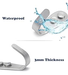 Mokife Coat Hooks Wall Mounted, 6 Pack Single Door