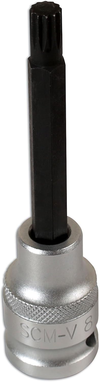 Laser 6327 Split Rim Spline Bit 1/2"D M8 x 100mm, Variety pack