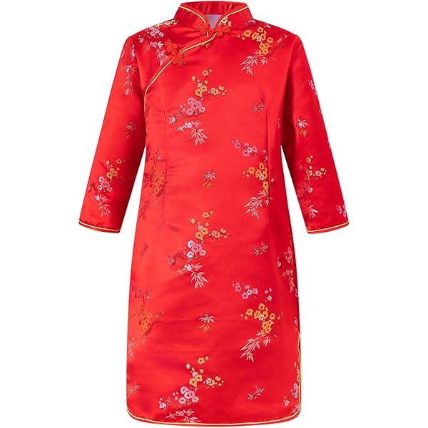 Amazon.com: Silk Girl Qipao Dress Soft Floral Long Girls Full Dresses Cheongsam Chinese Traditional Uniform for School Party S(6): Clothing, Shoes & Jewelry Amazon.com: Silk Girl Qipao Dress Soft Floral Long Girls Full Dresses Cheongsam Chinese Traditional Uniform for School Party S(6): Clothing, Shoes & Jewelry