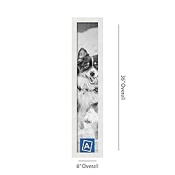 ArtToFrames 6x34 Inch White Picture Frame, This